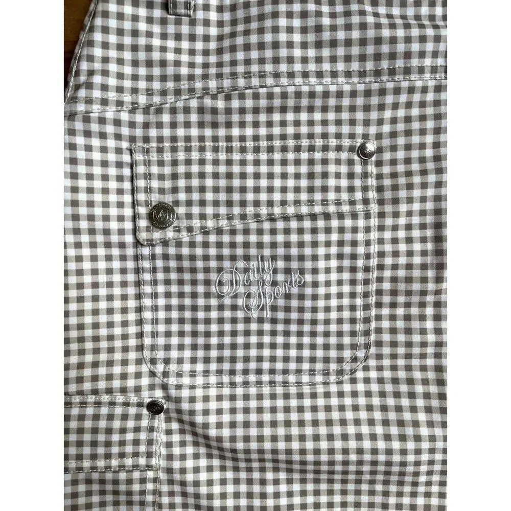 Daily Sports Athletic Golf Leisure Skort Skirt Gingham Size 4